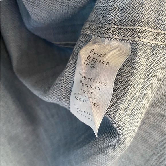 Frank & Eileen Famous Denim MARY Classic Shirtdress Size: XL STONEWASHED INDIGO - Picture 9 of 16